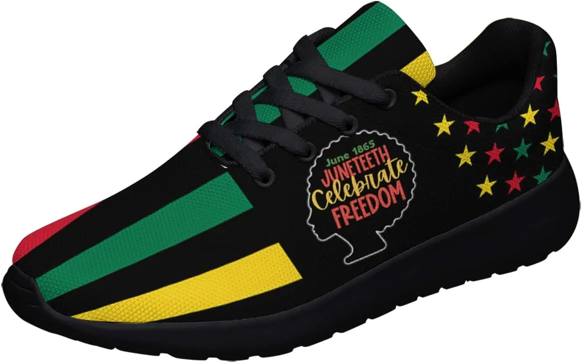 Juneteenth Freedom Day Shoes Men Women Freeish Since 1865 Running Sneakers African Black History Tennis Shoes Gift for Black Family