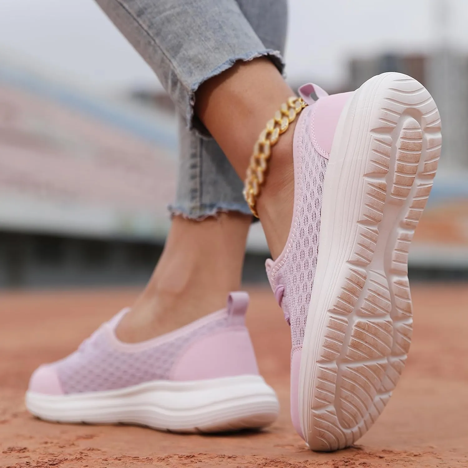 KCTRFSJ Women Kotsas Arch Support Orthopedic Shoes,Walkclouds Breathable Slip-On Flat Walking Shoes,Lightweight Breathable Non-Slip Low Top Casual Shoe