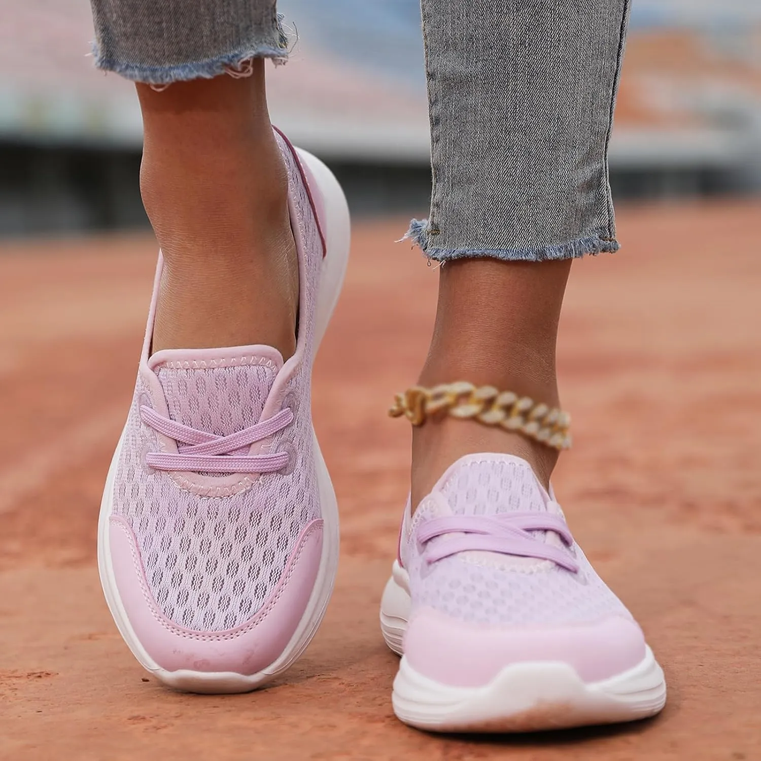KCTRFSJ Women Kotsas Arch Support Orthopedic Shoes,Walkclouds Breathable Slip-On Flat Walking Shoes,Lightweight Breathable Non-Slip Low Top Casual Shoe
