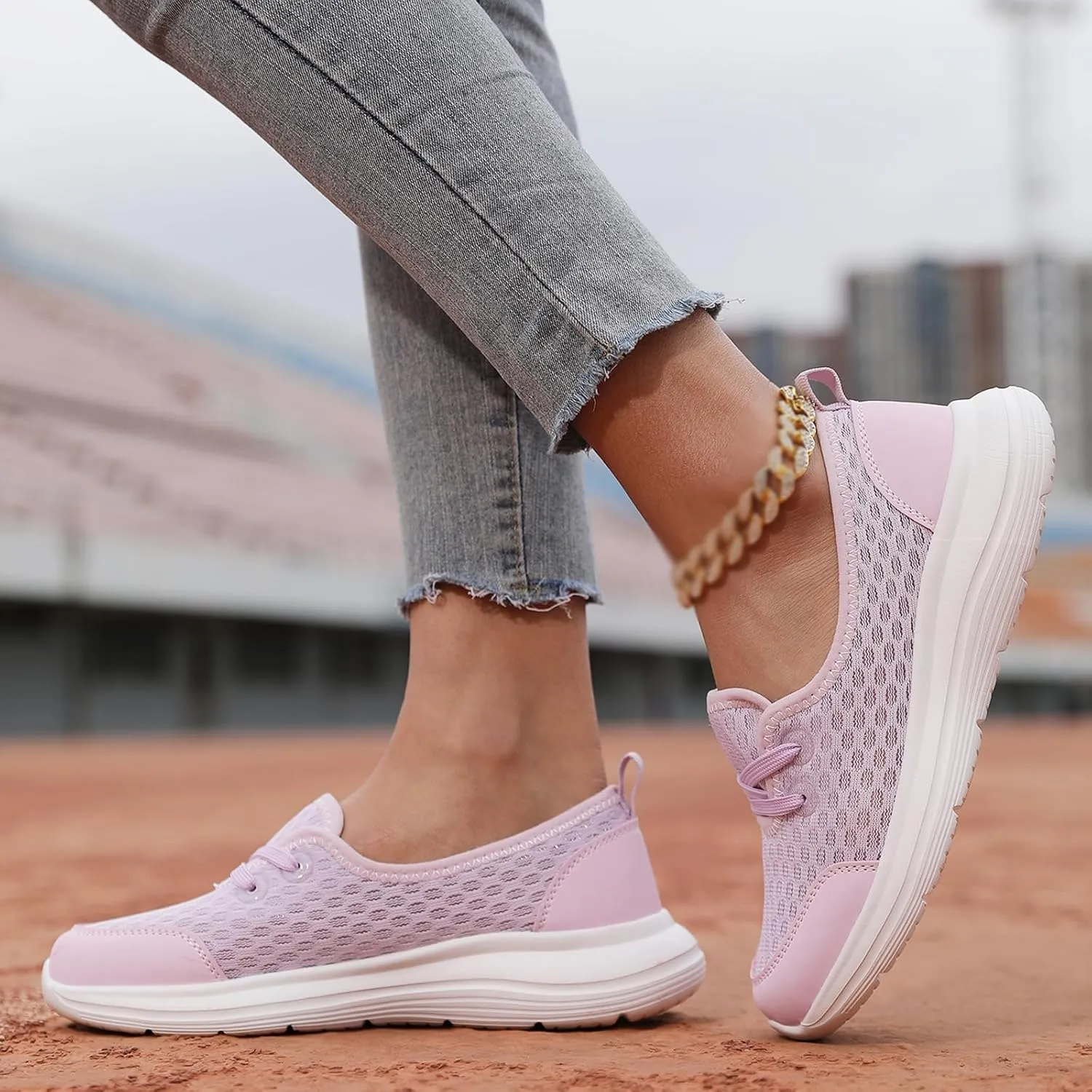 KCTRFSJ Women Kotsas Arch Support Orthopedic Shoes,Walkclouds Breathable Slip-On Flat Walking Shoes,Lightweight Breathable Non-Slip Low Top Casual Shoe