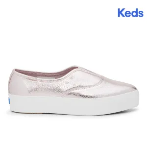 Keds Womens' Point Slip Metallic Leather Rose Gold (WH68331)