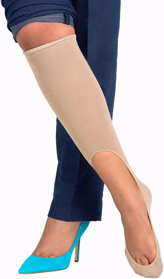 KEYSOCKS Women's Original No-Show Knee High Socks