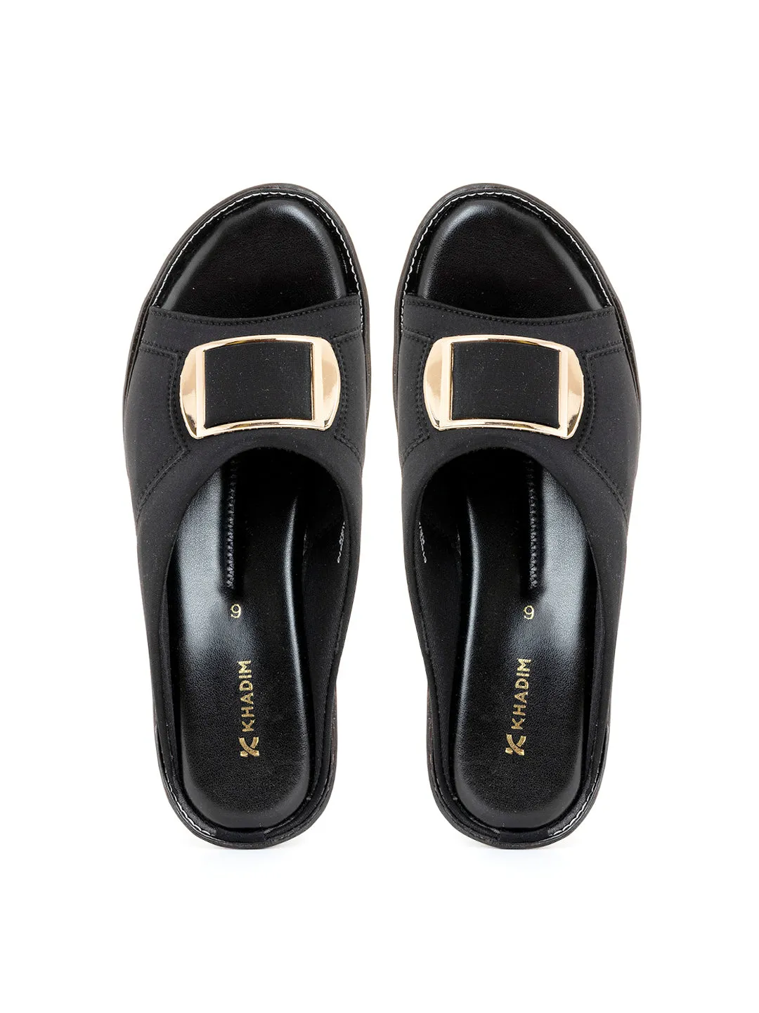 Khadim Wedge Heel Mule Slip On Sandal for Women
