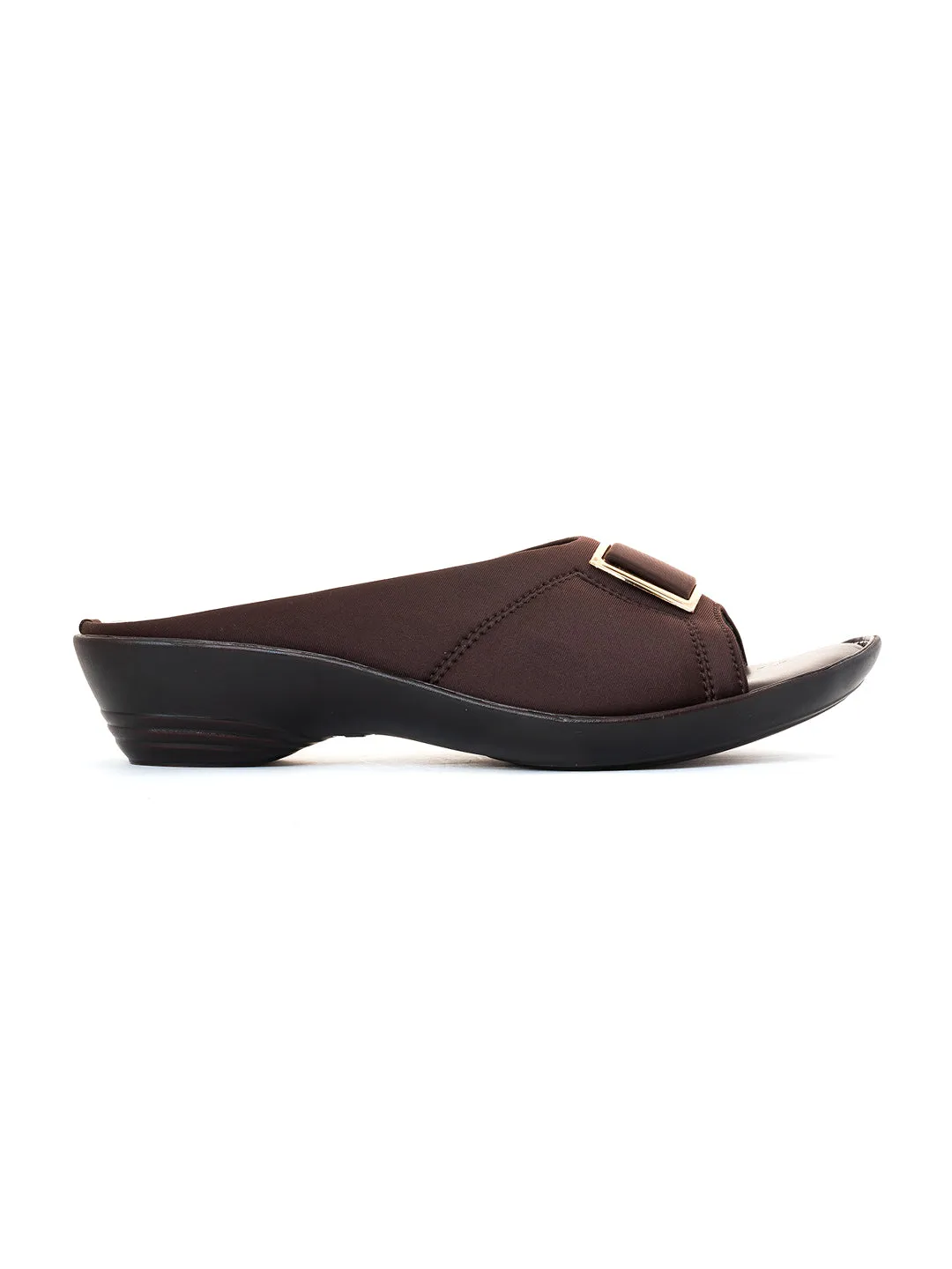 Khadim Wedge Heel Mule Slip On Sandal for Women