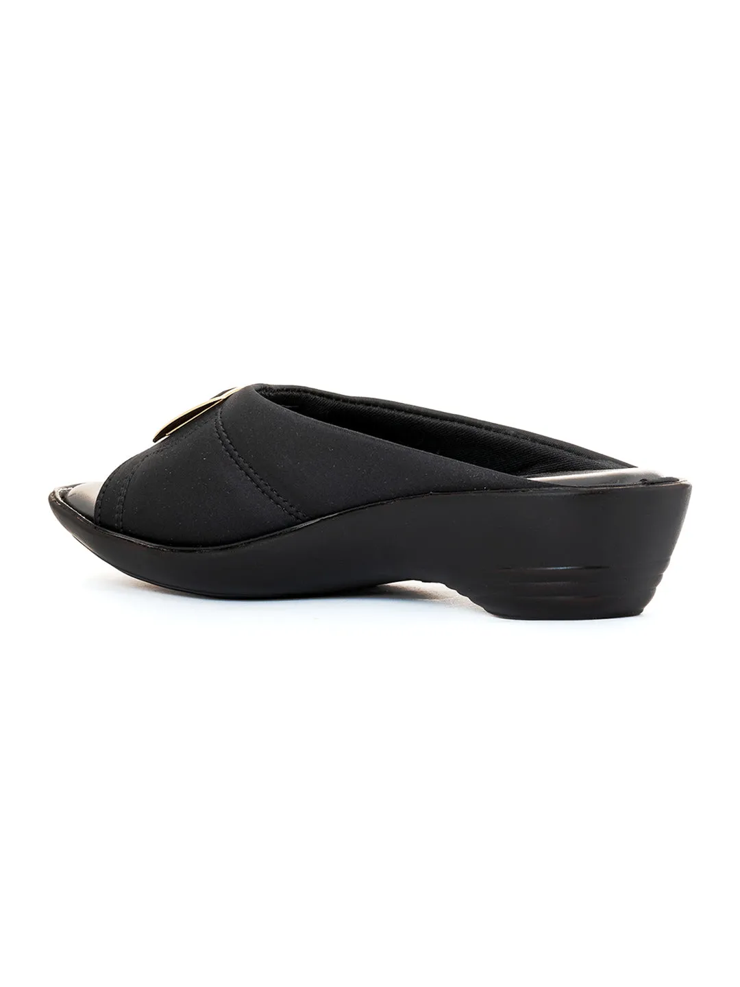 Khadim Wedge Heel Mule Slip On Sandal for Women