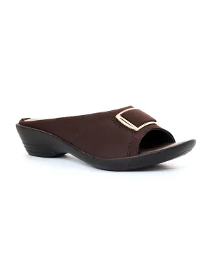 Khadim Wedge Heel Mule Slip On Sandal for Women
