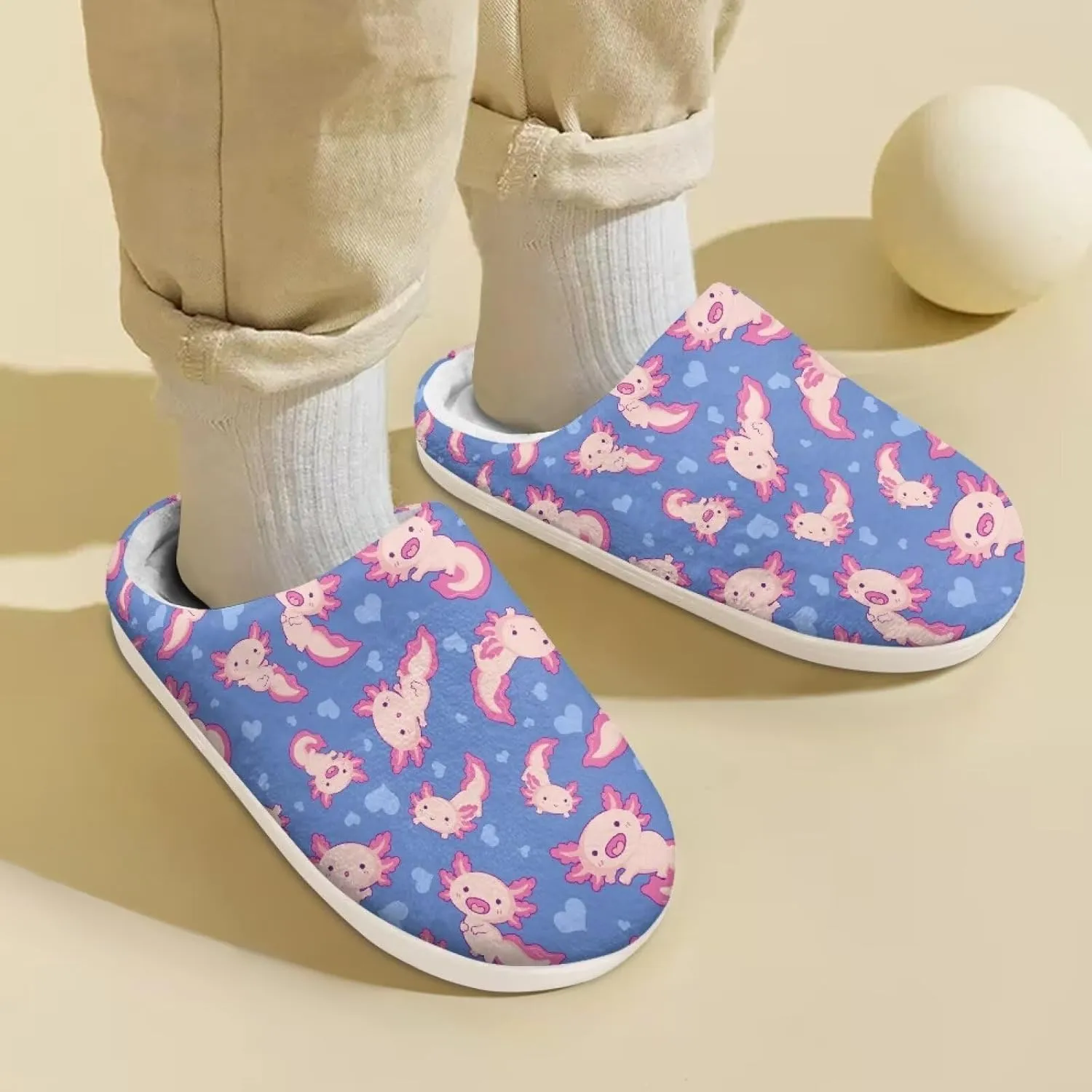 Kids Fluffy Slippers Girls Boys House Slippers Bedroom Non Slip Home Slippers Size 9-15