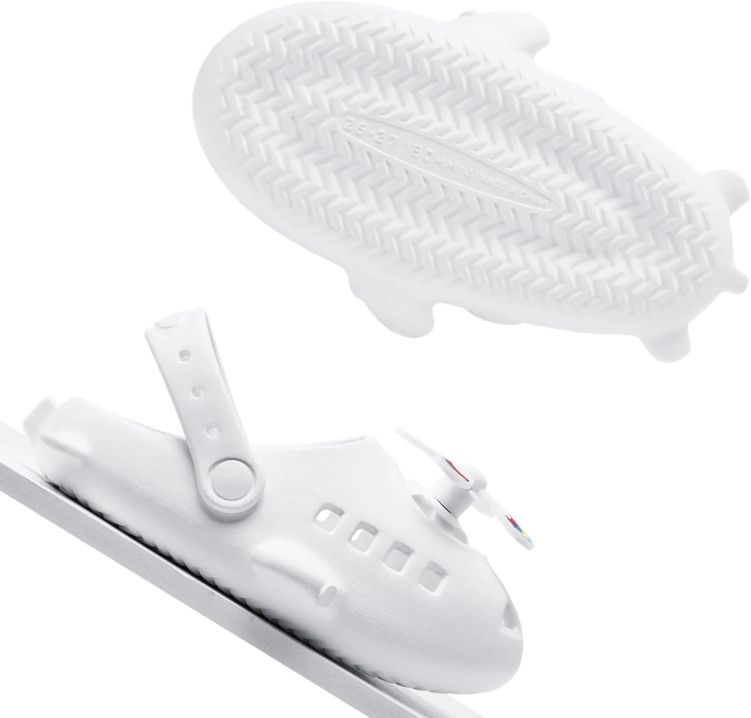 Kid's Girls Boys Clogs Garden Shoes Shark Slides Fun Airplane Shape Slippers Lightweight Breathable Slides Slippers Summer Indoor Outdoor Kids Beach Pool Water Sandals