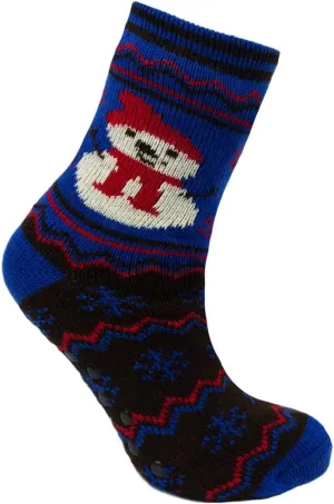Kids Novelty Christmas Fleece Lined Slipper Socks