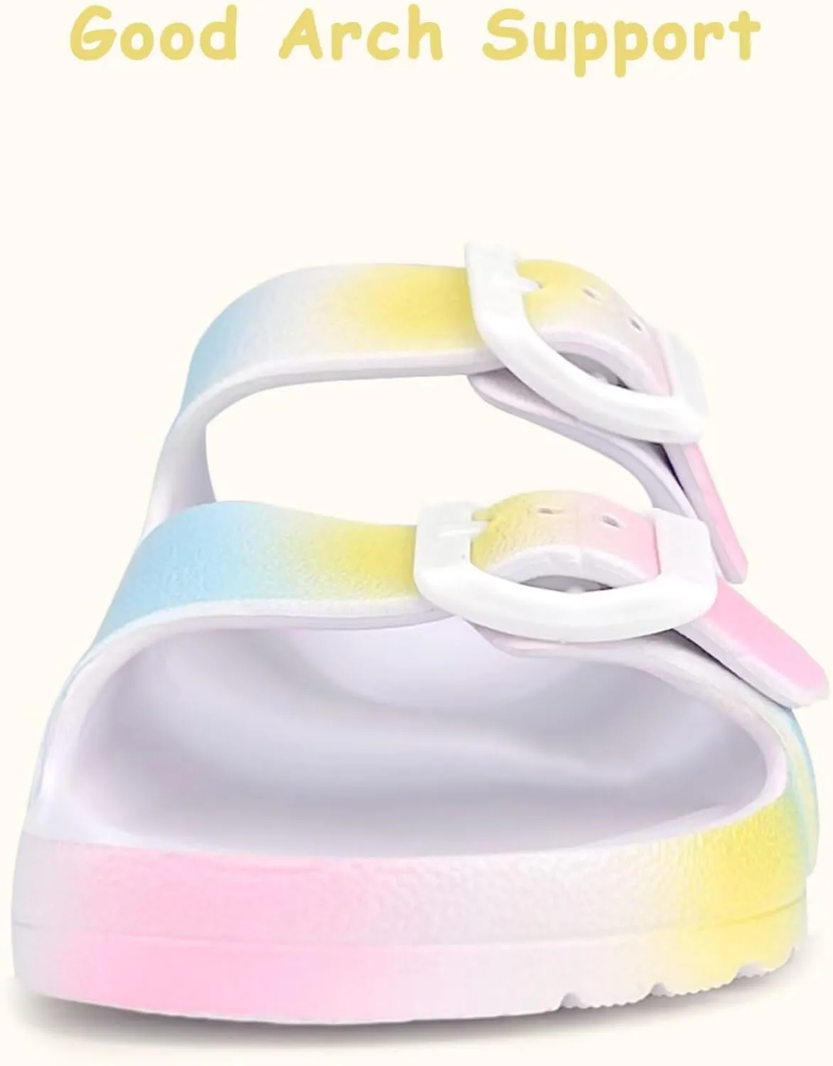 Kids Slide Sandals Boys Girls Buckle Adjustable EVA Slipper Sandals