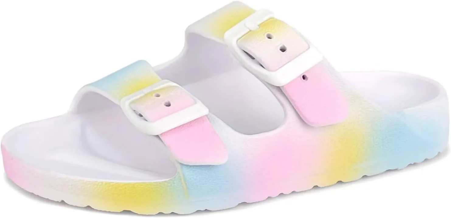 Kids Slide Sandals Boys Girls Buckle Adjustable EVA Slipper Sandals