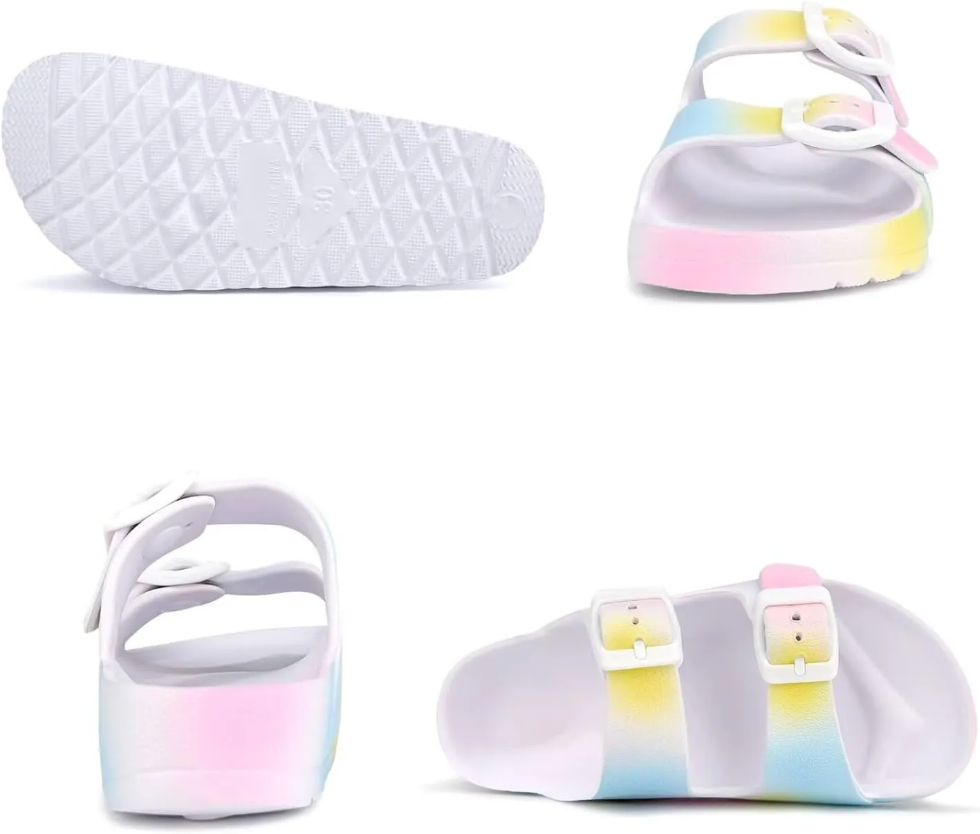 Kids Slide Sandals Boys Girls Buckle Adjustable EVA Slipper Sandals
