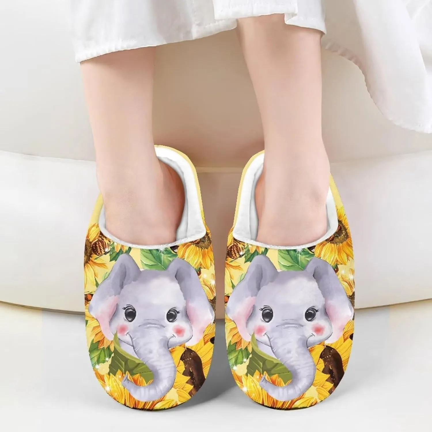 Kids Slip-On House Slipper Fuzzy Soft Non-Slip Outdoor Slippers Warm Comfortable Fluffy Slippers for Toddler US 9-15