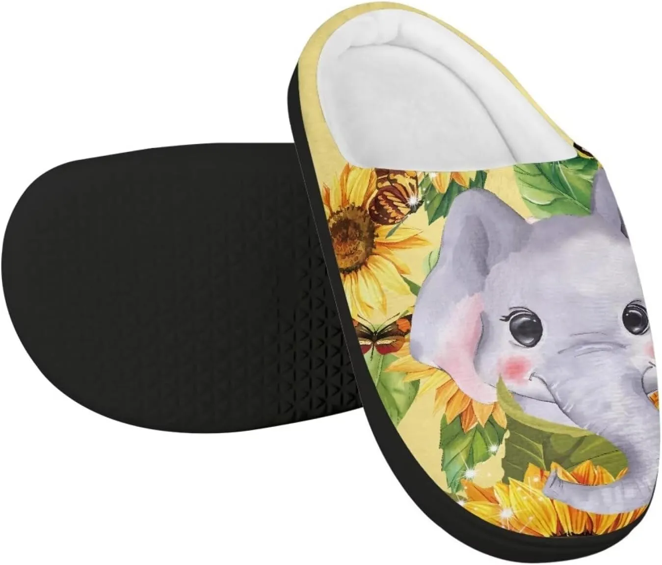 Kids Slip-On House Slipper Fuzzy Soft Non-Slip Outdoor Slippers Warm Comfortable Fluffy Slippers for Toddler US 9-15