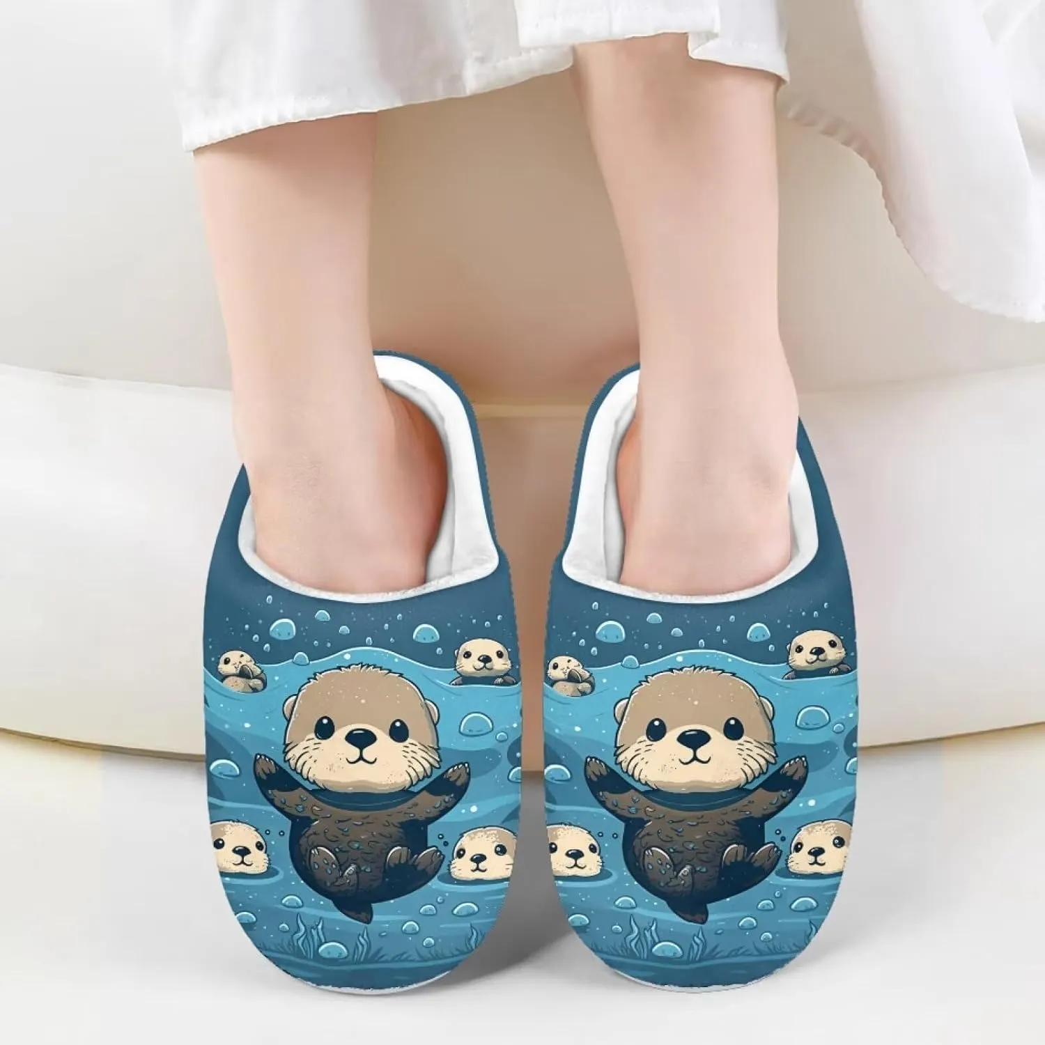 Kids Slippers for Girls Boys Warm Plush House Slippers Bedroom Slip On Fuzzy Slippers Size 9-14.5