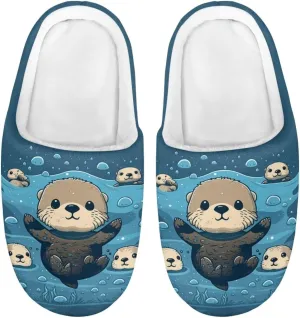 Kids Slippers for Girls Boys Warm Plush House Slippers Bedroom Slip On Fuzzy Slippers Size 9-14.5