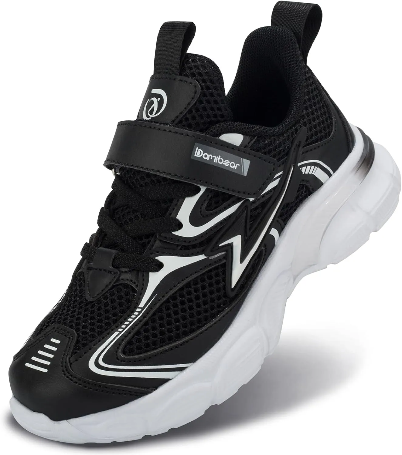 Kids Sneakers for Boys Girls Mesh Breathable Running Shoes Hook and Loop Lightweight Athletic Casual Shoes