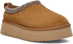 Koolaburra by UGG Burree Platform Slippers for Women - Suede Upper - Faux-Fur Sockliner - Textile Lining