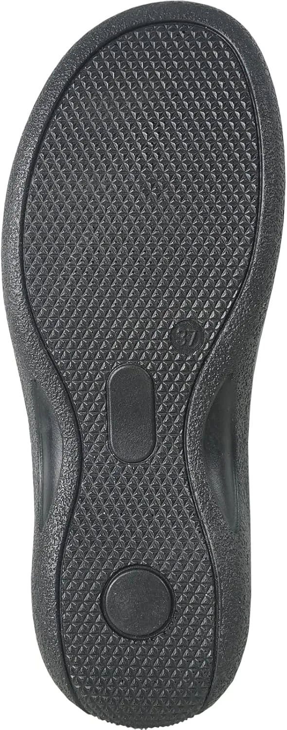 KOZI Canada Women Comfort Mule Shoe Casual Wedge Sandal with Round Toe Replaceable Orthopedic Insole Black Camel Navy Taupe