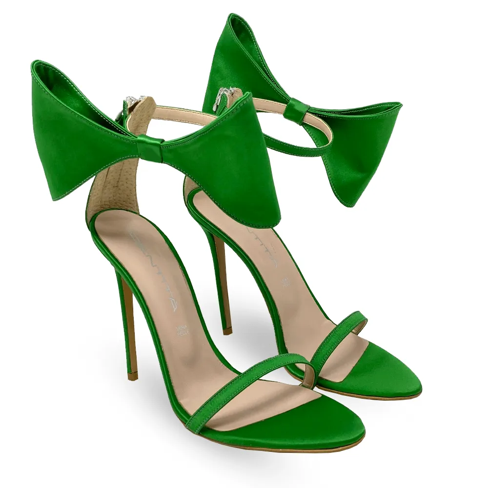 KRISTINA GREEN SATIN