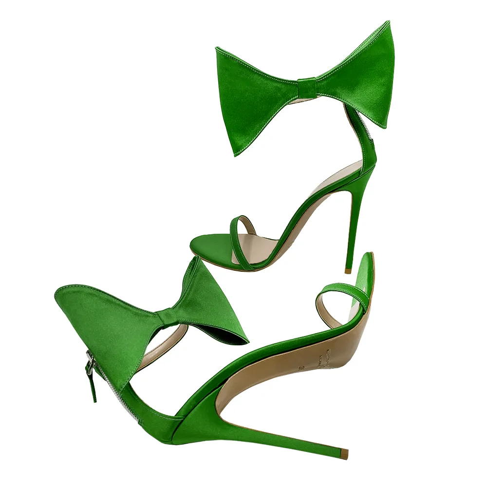 KRISTINA GREEN SATIN