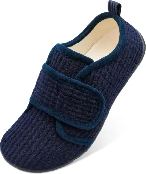 L-RUN Barefoot Womens & Men Soft House Slippers - Lightweight Indoor & Outdoor Slippers - Adjustable Home Shoes