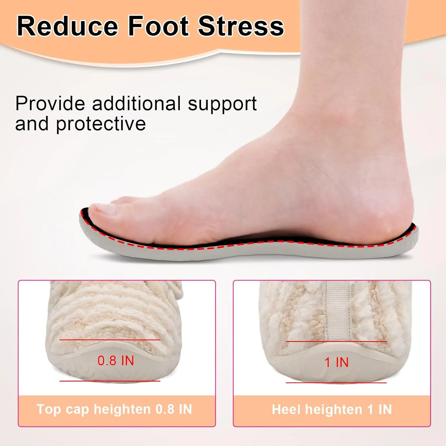 L-RUN Barefoot Womens & Men Soft House Slippers - Lightweight Indoor & Outdoor Slippers - Adjustable Home Shoes