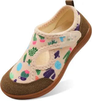 L-RUN Womens Wide Toe Box Barefoot Diabetic Shoes - Ladies House Slippers for Indoor and Outdoor