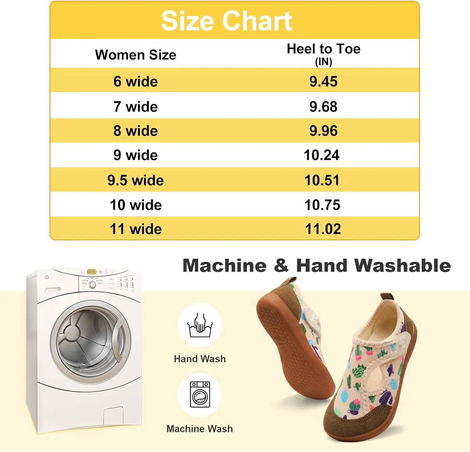 L-RUN Womens Wide Toe Box Barefoot Diabetic Shoes - Ladies House Slippers for Indoor and Outdoor