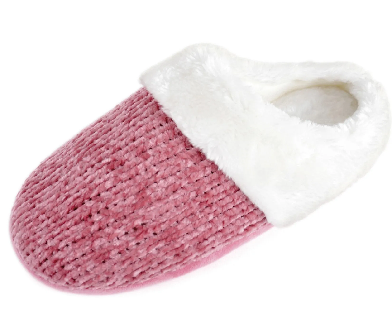 Ladies "Chenille" Mule Slippers