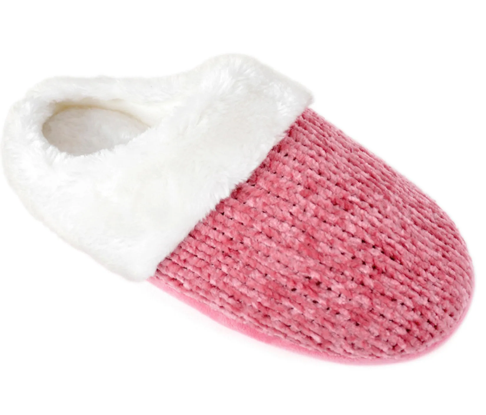 Ladies "Chenille" Mule Slippers