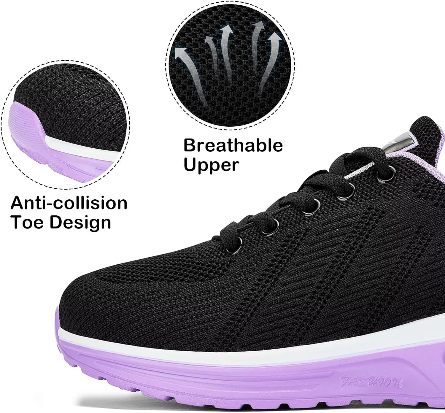 Lamincoa Women's Wide Toe Box Sneakers Wide Road Running Shoes Athletic Tennis Shoes for Women