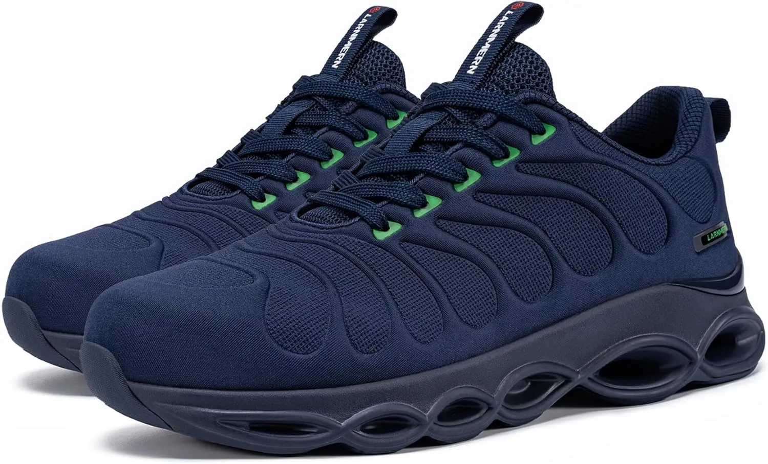 LARNMERN Steel Toe Shoes for Men Women Wide Lightweight Safety Sneakers Comfortable Safety Shoes Colorful Tennis Work Shoes
