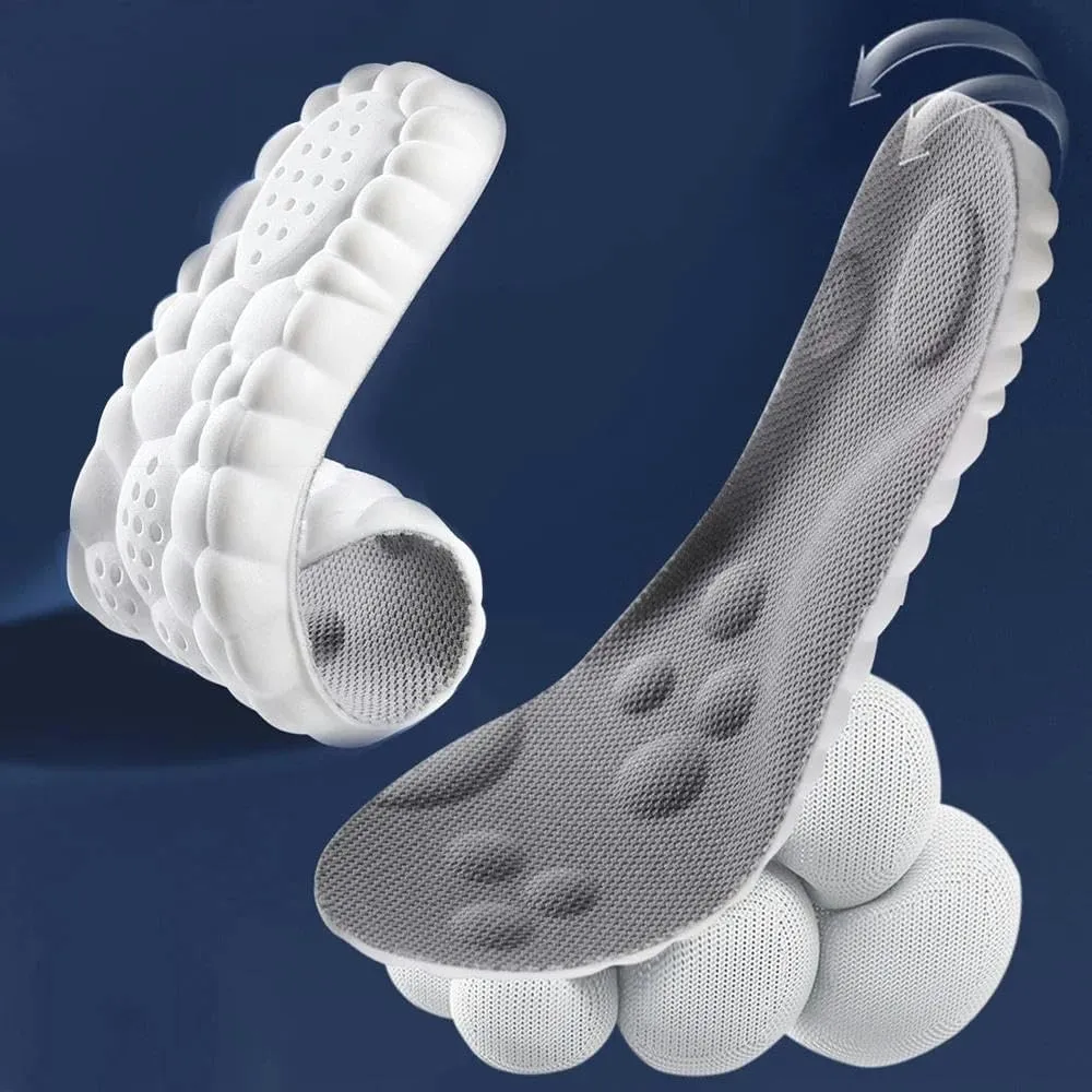 Latex Sport Insoles Shoe Pads Breathable Deodorant Shock Absorption Arch Support Insole Men Women