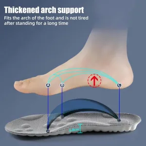 Latex Sport Insoles Shoe Pads Breathable Deodorant Shock Absorption Arch Support Insole Men Women