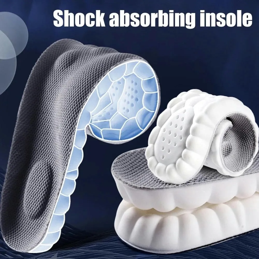Latex Sport Insoles Shoe Pads Breathable Deodorant Shock Absorption Arch Support Insole Men Women