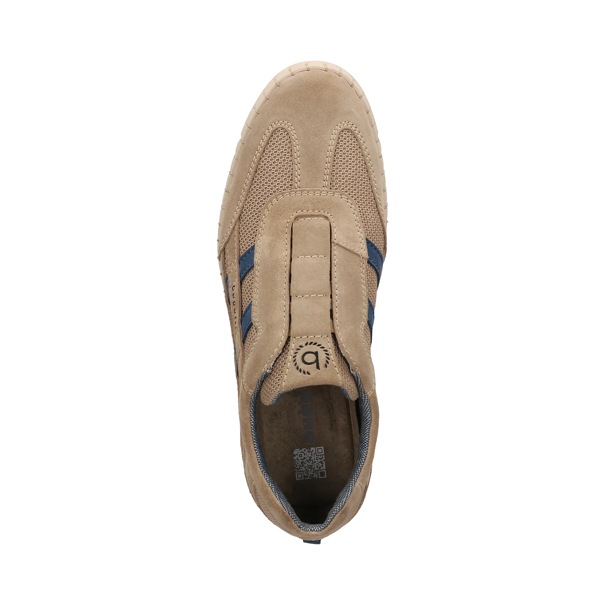 Leder Slip on beige
