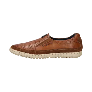 Leder Slip on cognac