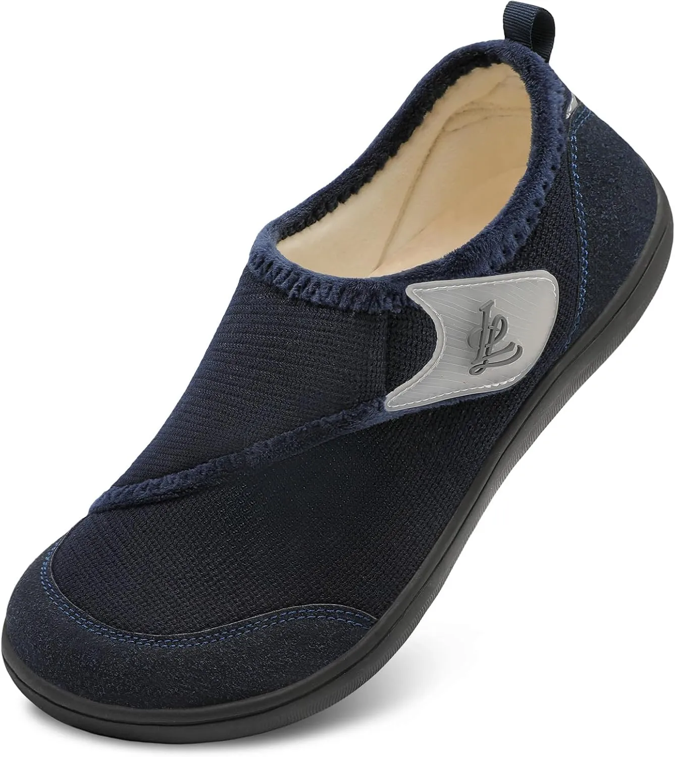 LeIsfIt Mens Slippers Wide House Shoes Adjustable Diabetic Shoes Arthritis Swollen House Slippers Indoor Outdoor