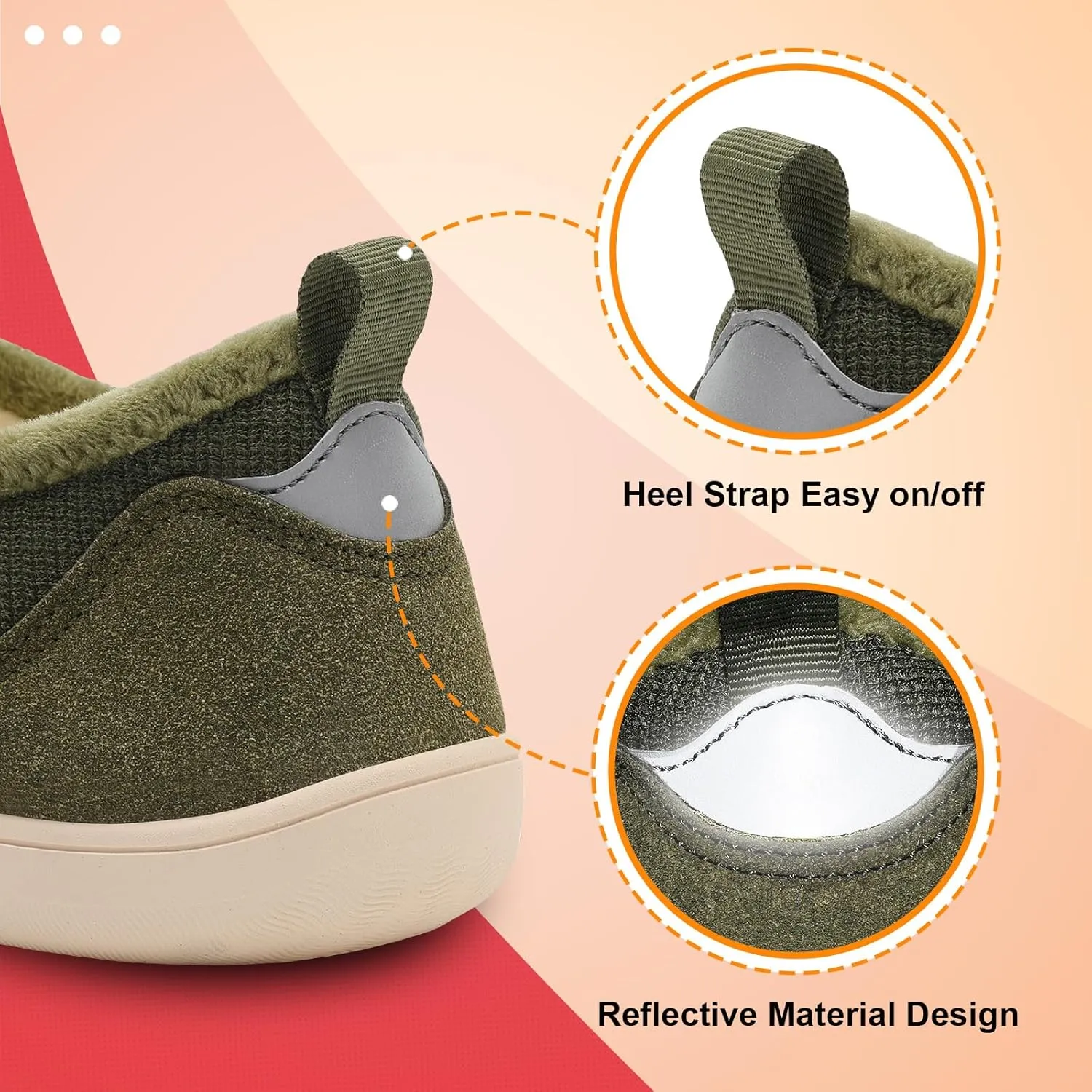 LeIsfIt Mens Slippers Wide House Shoes Adjustable Diabetic Shoes Arthritis Swollen House Slippers Indoor Outdoor