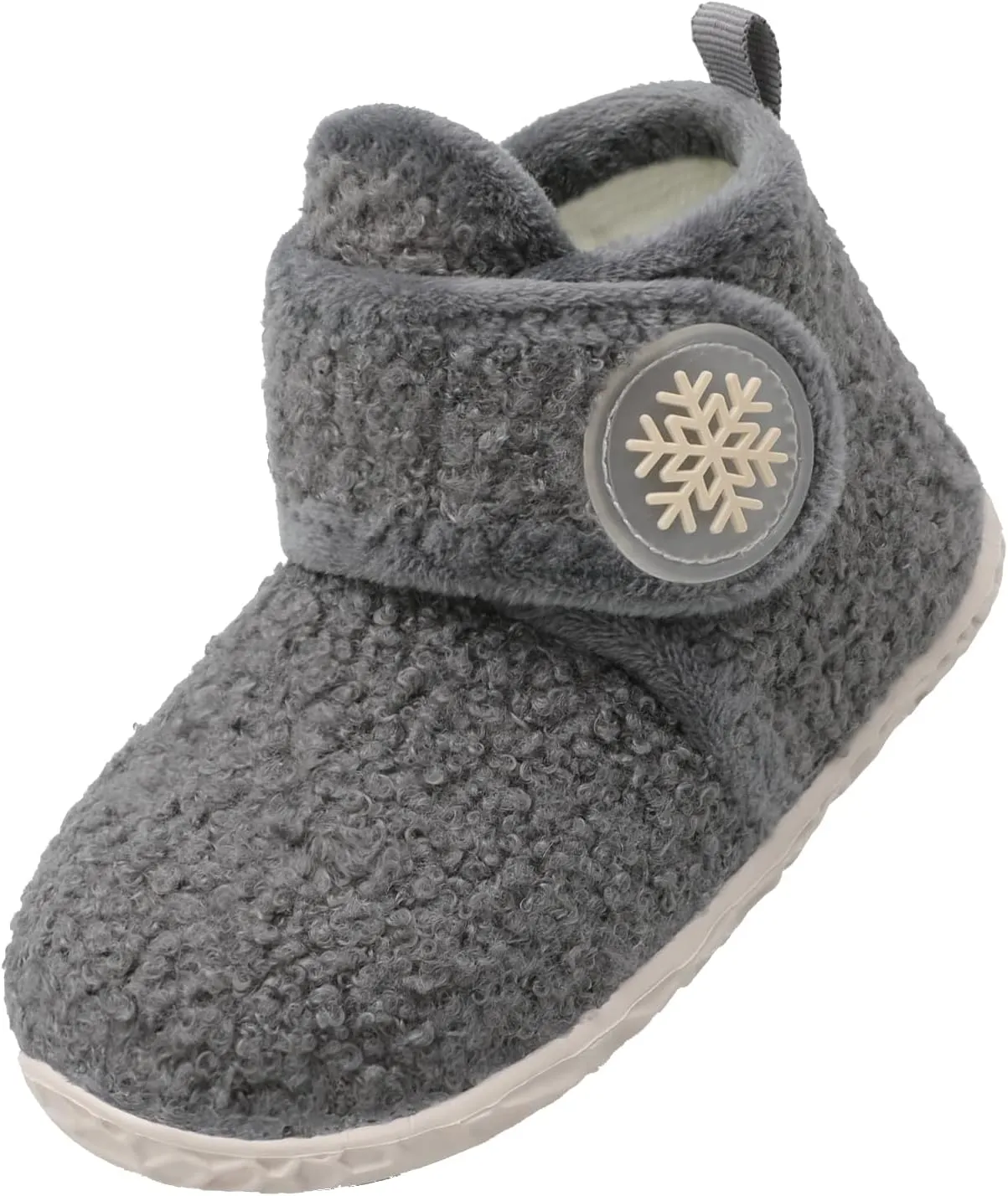 LeIsfIt Toddler Slippers Boys Girls House Slippers Kids Winter Boots Warm Lightweight House Shoes with Non-Slip Sole