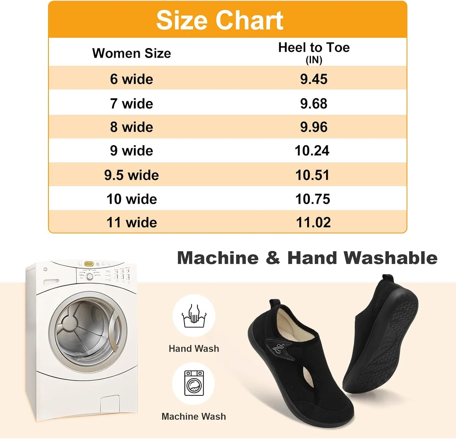 LeIsfIt Womens Slippers Wide Diabetic Shoes Adjustable Arthritis Edema House Shoes Indoor Outdoor Slippers