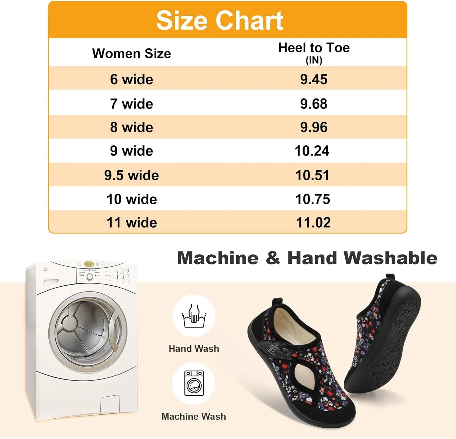 LeIsfIt Womens Slippers Wide Diabetic Shoes Adjustable Arthritis Edema House Shoes Indoor Outdoor Slippers