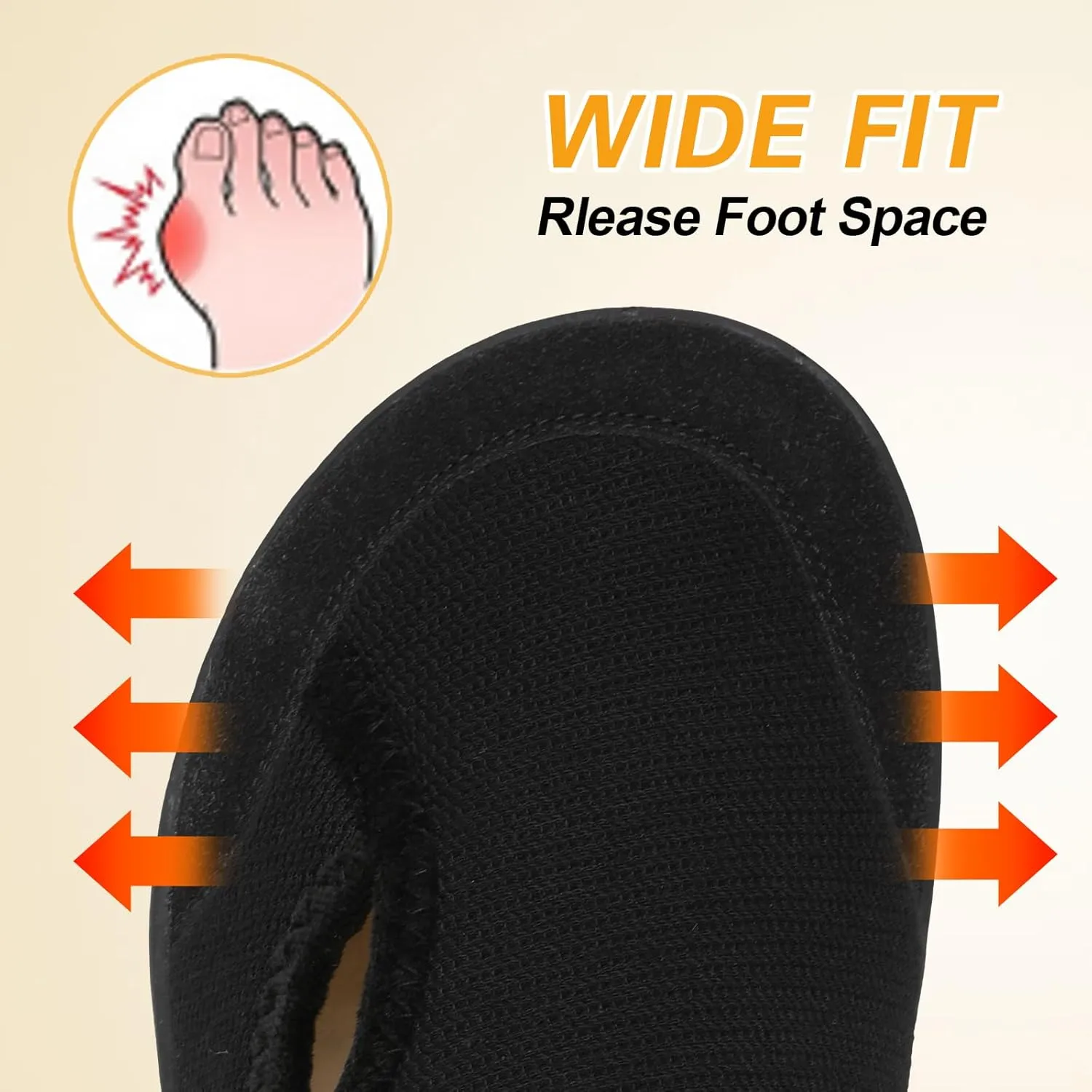 LeIsfIt Womens Slippers Wide Diabetic Shoes Adjustable Arthritis Edema House Shoes Indoor Outdoor Slippers