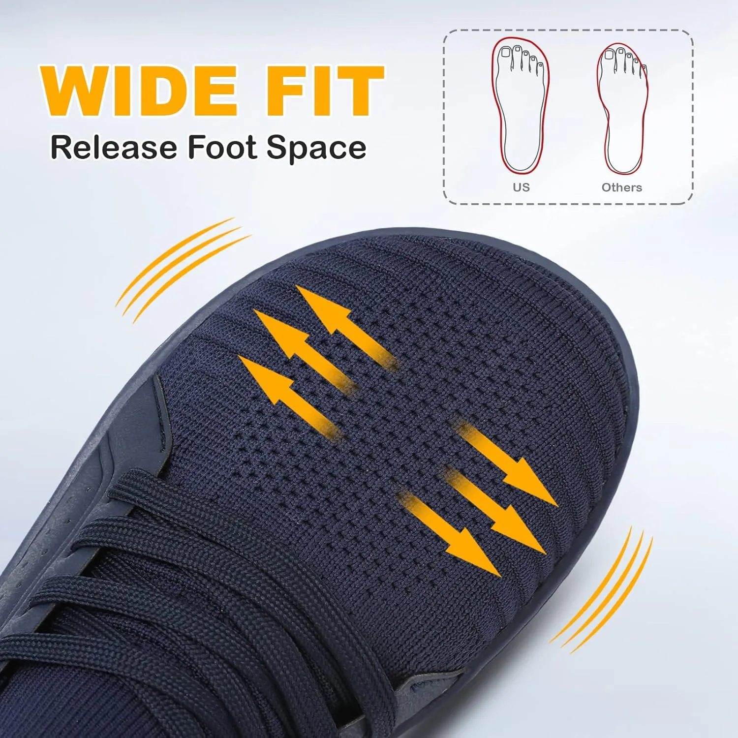 LeIsfIt Womens Walking Shoes Wide Toe Barefoot Shoes Breathable Minimalist Zero Drop Sneakers