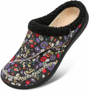 LeIsfIt Womens Wide Slippers Adjustable Diabetic Slippers Memory Foam Swollen Arthritis Edema House Shoes Indoor Outdoor
