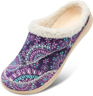 LeIsfIt Womens Wide Slippers Adjustable Diabetic Slippers Memory Foam Swollen Arthritis Edema House Shoes Indoor Outdoor