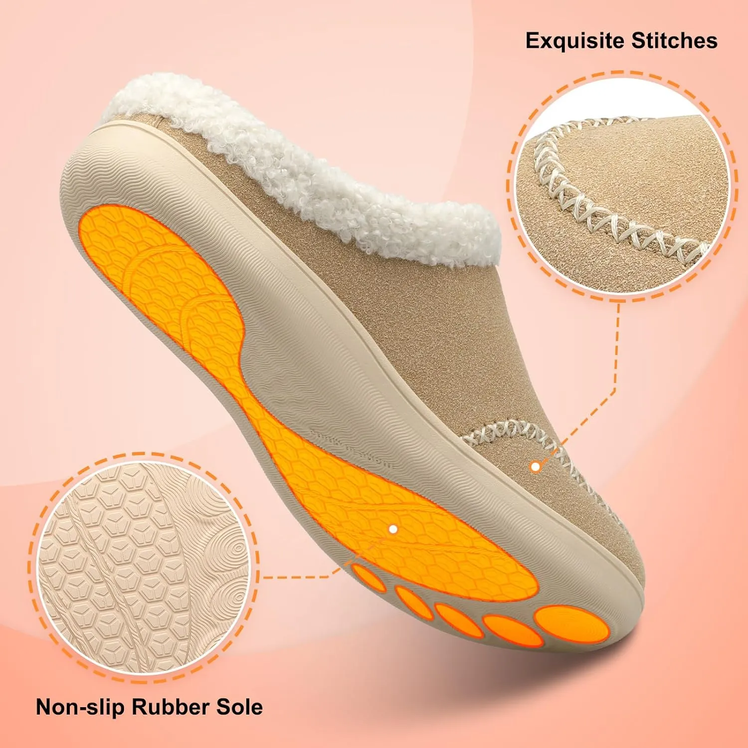 LeIsfIt Womens Wide Slippers Adjustable Diabetic Slippers Memory Foam Swollen Arthritis Edema House Shoes Indoor Outdoor