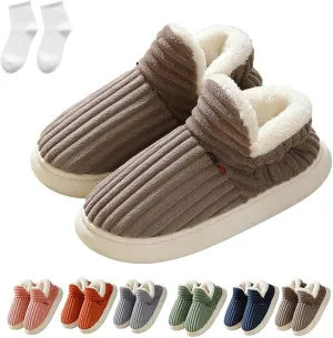 LELEBEAR Pluffi Slipper Booties Women, Pluffi The Cozy Stylish Slipper, Winter Cozy Warm Plush Lining Slippers