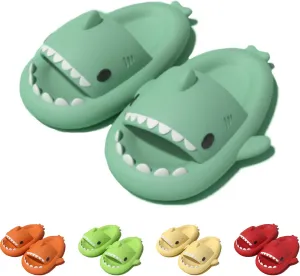 LELEBEAR Shark Slides Adult Cloudy Cute Shark Slippers For Women Men
